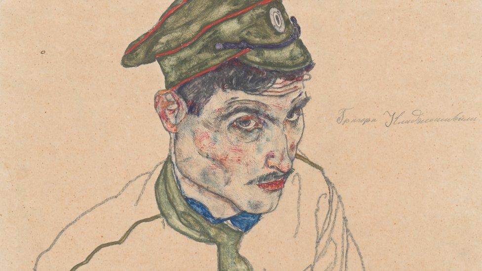 Russian War Prisoner by Egon Schiele