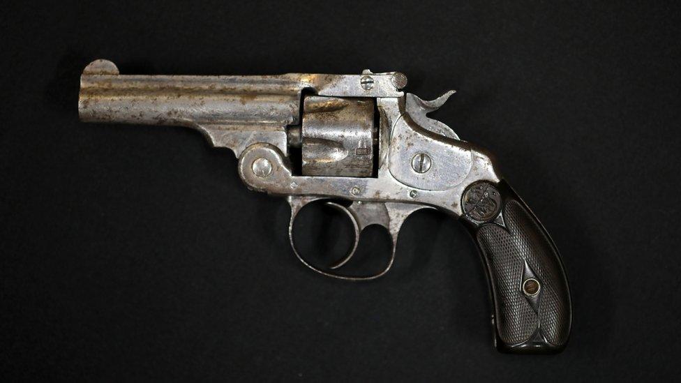 The revolver that Michael Collins had on his person when he rescued former Taoiseach, Eamon De Valera from prison