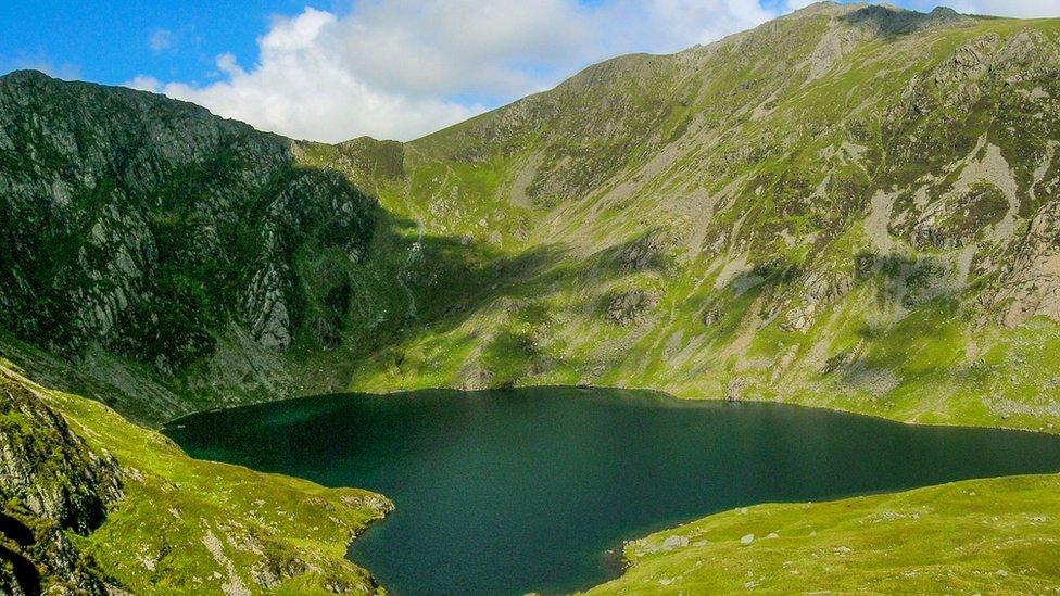 Looking to summit of Cadair Idris