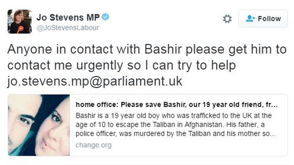 Jo Stevens MP tweet