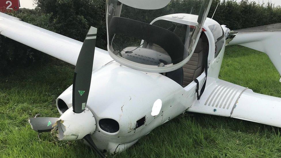 crashed plane