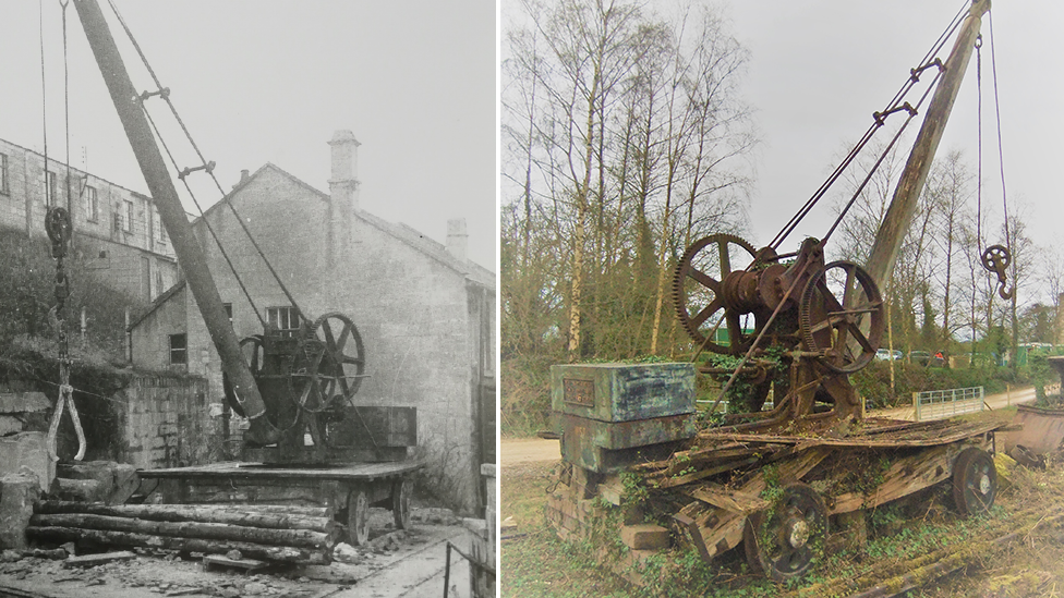 Stothert and Pitt crane working and awaiting restoration