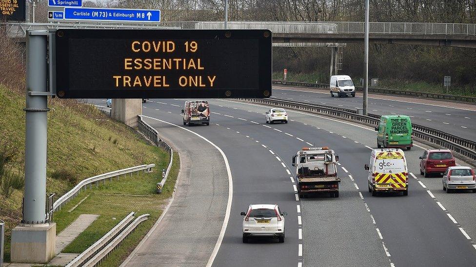 Motorway sign