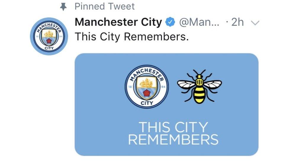 Man City tweet