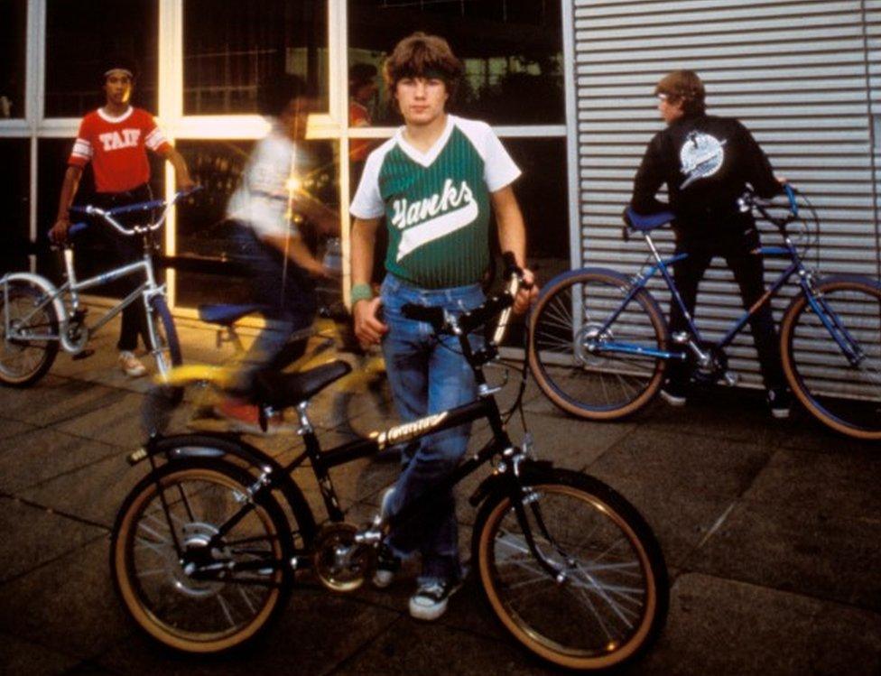 Child with Raleigh Grifter in Brighton, 1980s