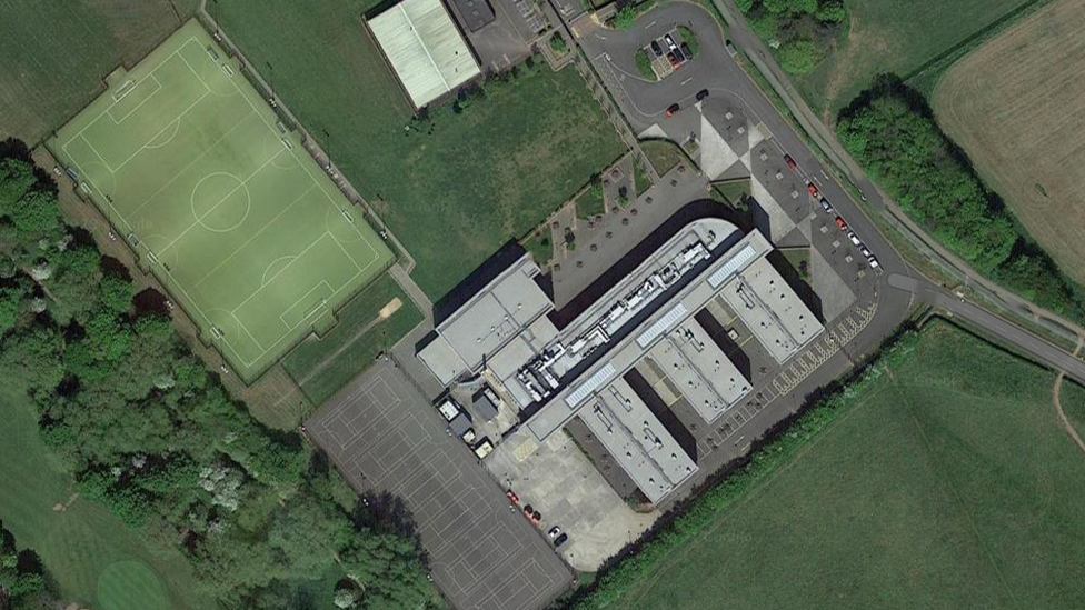 Aerial view of Middlesbrough's Trinity Catholic College and Sixth Form