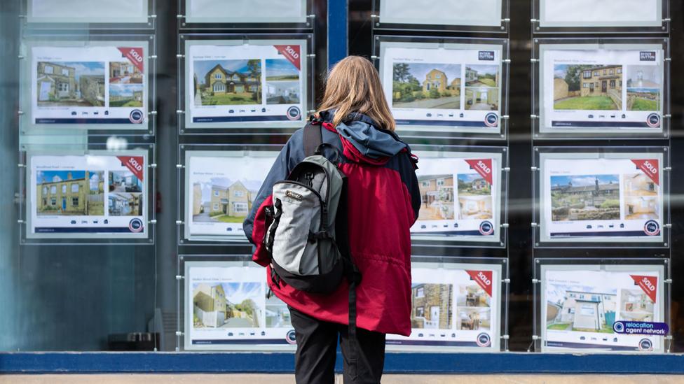 Estate agent window