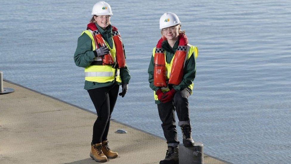 Apprentices Hope (left) and Jovita Beeston