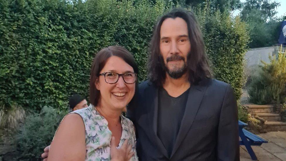 Dianne King and Keanu Reeves