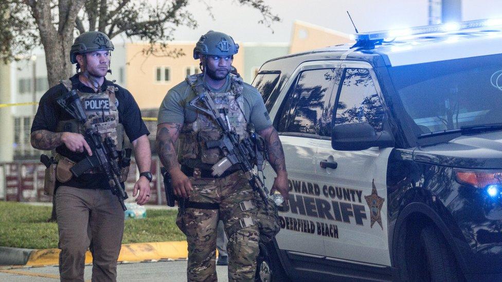 Swat officers at Marjory Stoneman Douglas High School