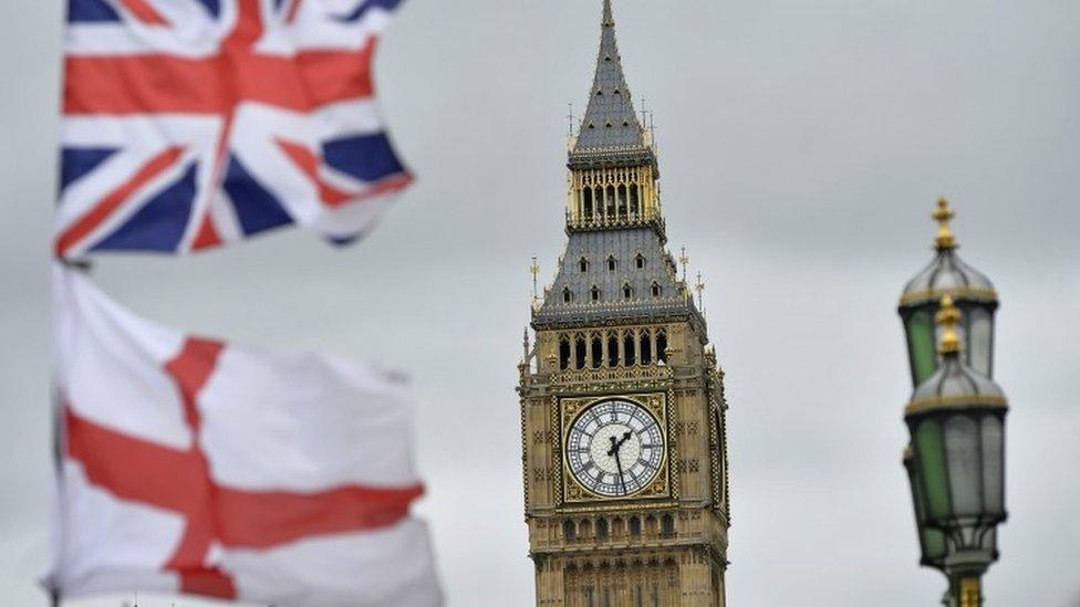 Flags at Westminster