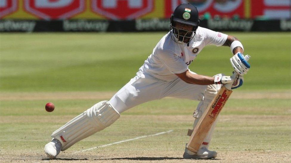 hird Test - South Africa v India - Newlands Cricket Ground, Cape Town, South Africa - January 13, 2022 India"s Virat Kohli in action