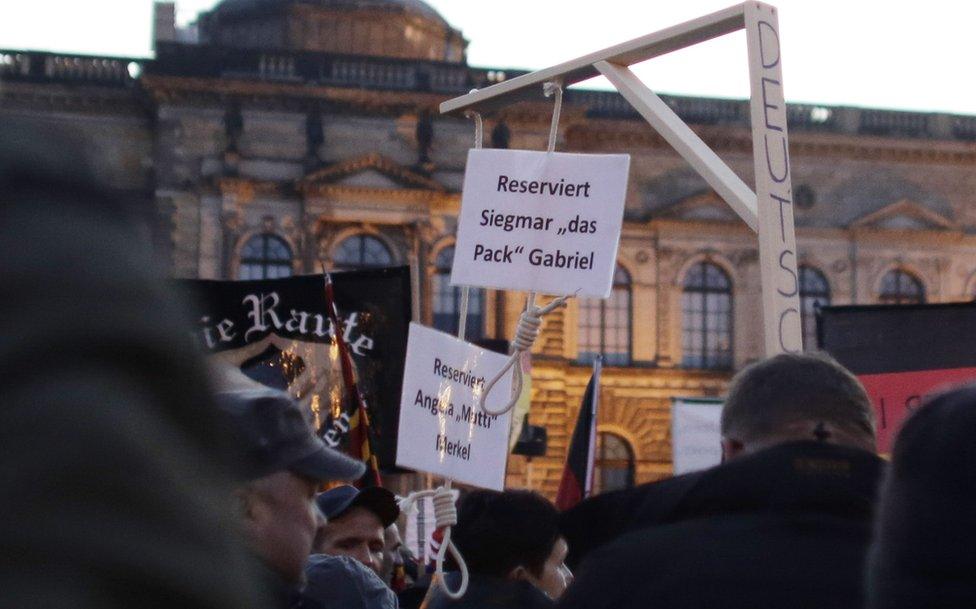 Pegida rally in Dresden, 12 Oct 15