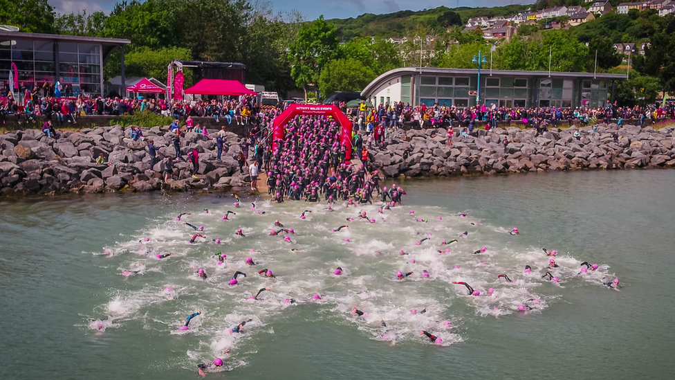 Competitors on the starting line in 2019