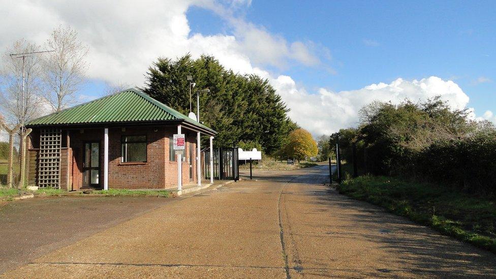 Ex-guardroom at the entrance to Tattersett business park