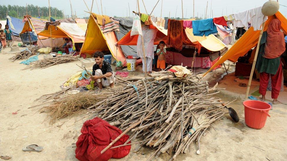 Thousands of people fled their homes and took shelter in relief camps after the riots