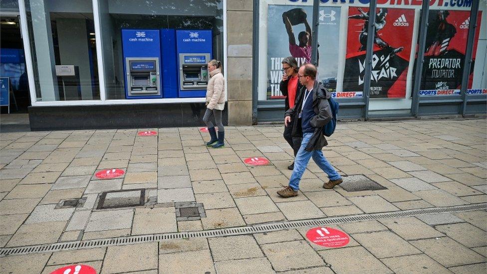 Pedestrians on Edinburgh's Princes Street