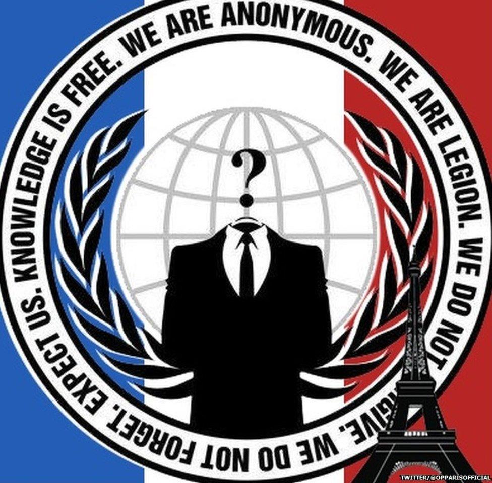 Anonymous Twitter logo.