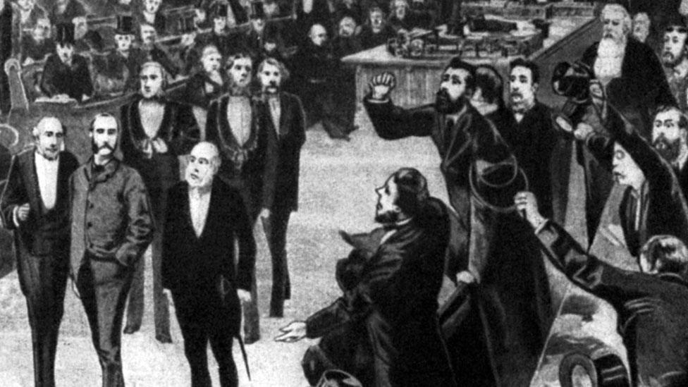 Parnell suspended from the Commons 1881