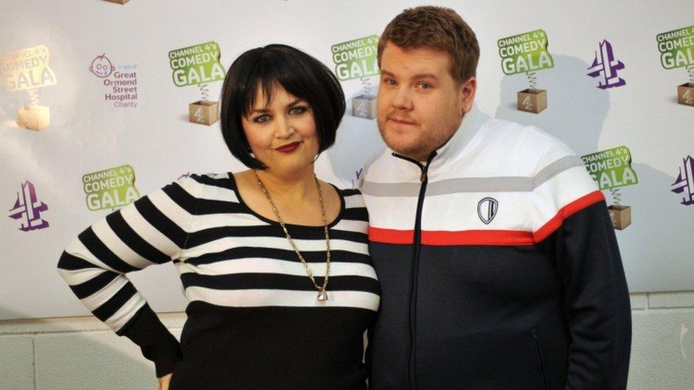 James Corden and Ruth Jones