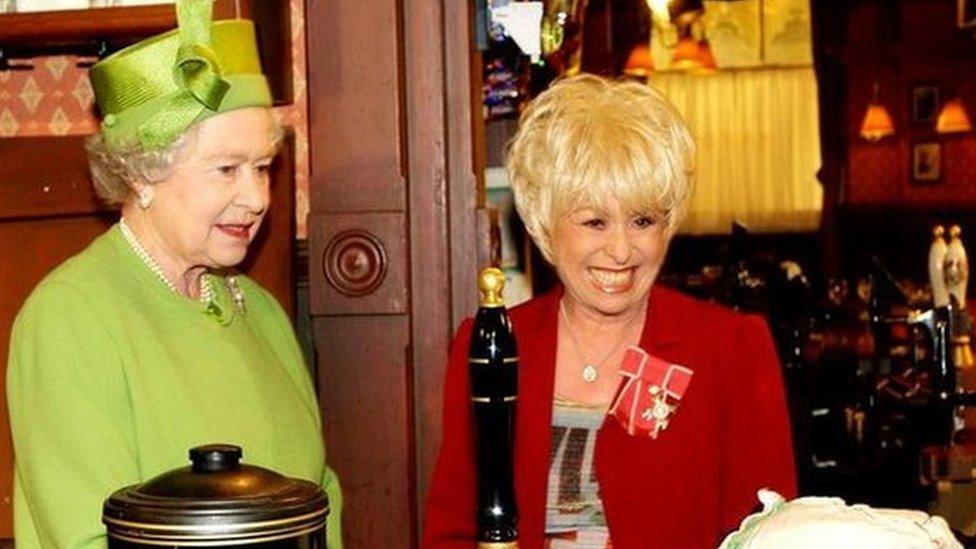 The Queen & Barbara Windsor