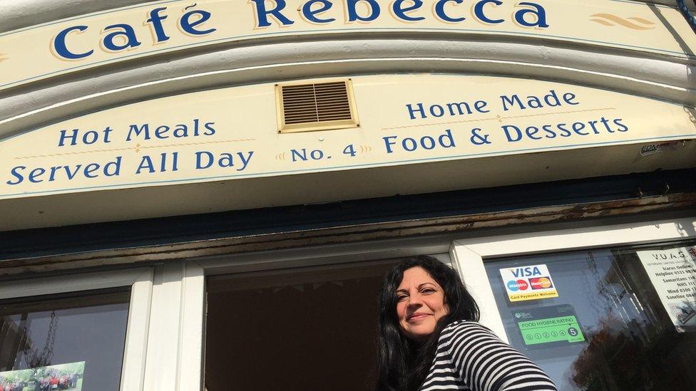 Rebecca Constantinou, cafe owner