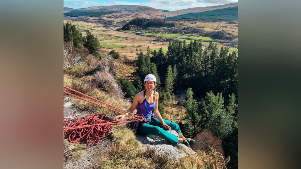 Gemma Davies on a mountain