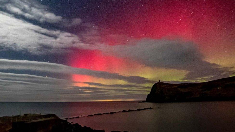 Northern lights from Port Erin