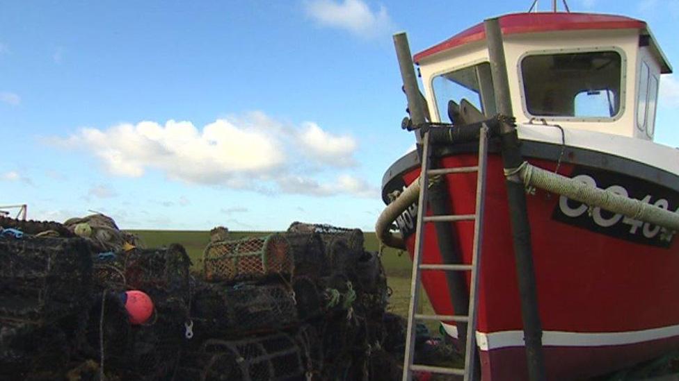 Fishing boat on Llŷn peninsular