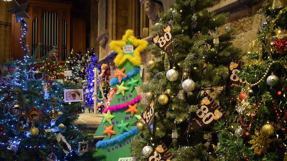 trees in the church