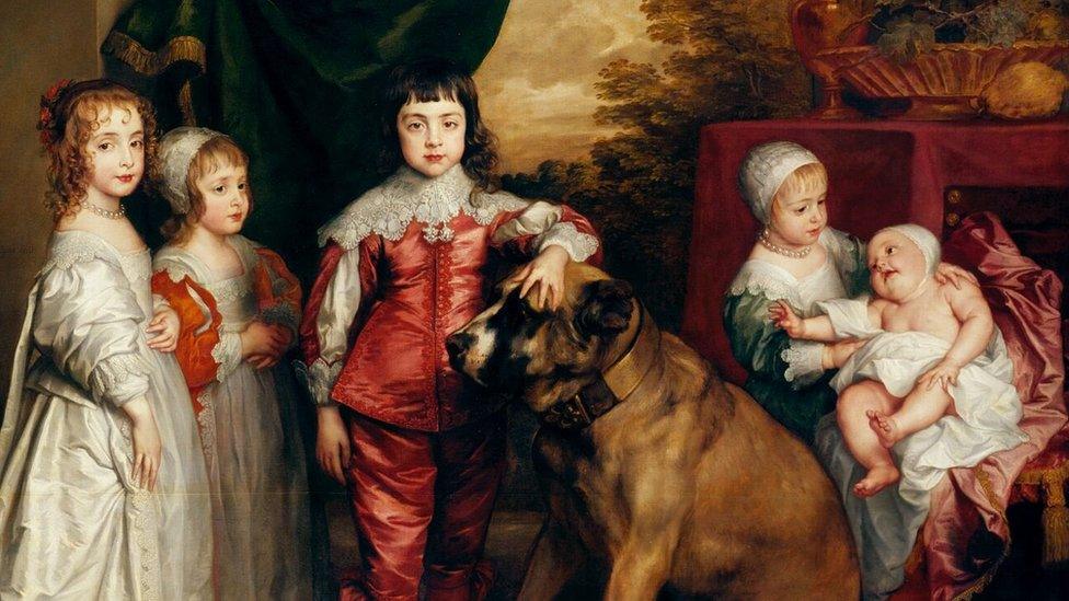 Sir Anthony Van Dyk, The five eldest children of Charles I 1637