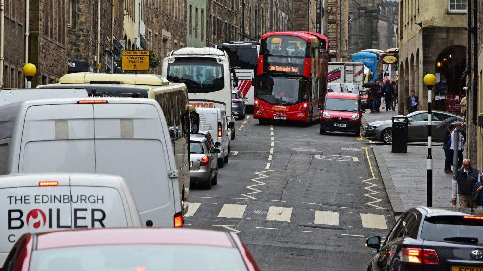 Edinburgh traffic