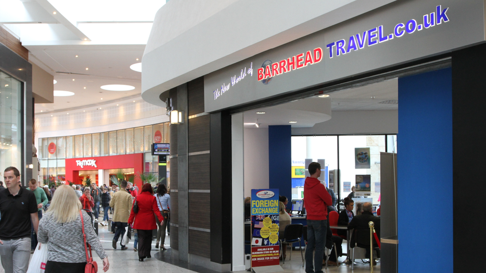 Barrhead Travel store front