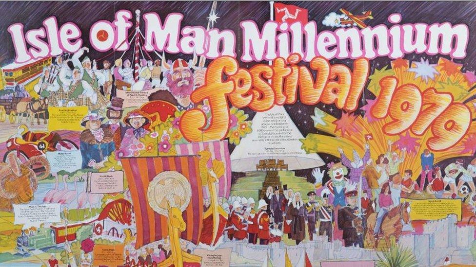 Poster to mark the Isle of Man Millennium festival in 1979