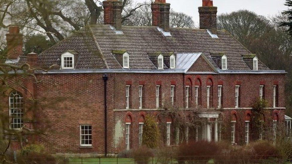 Anmer Hall on the Royal Sandringham Estate in Norfolk.