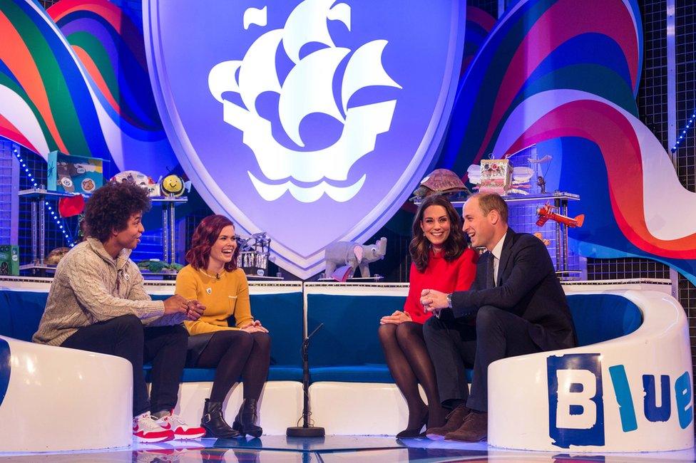 Lindsay Russell and Radzi Chinyanganya with the Duke and Duchess of Cambridge