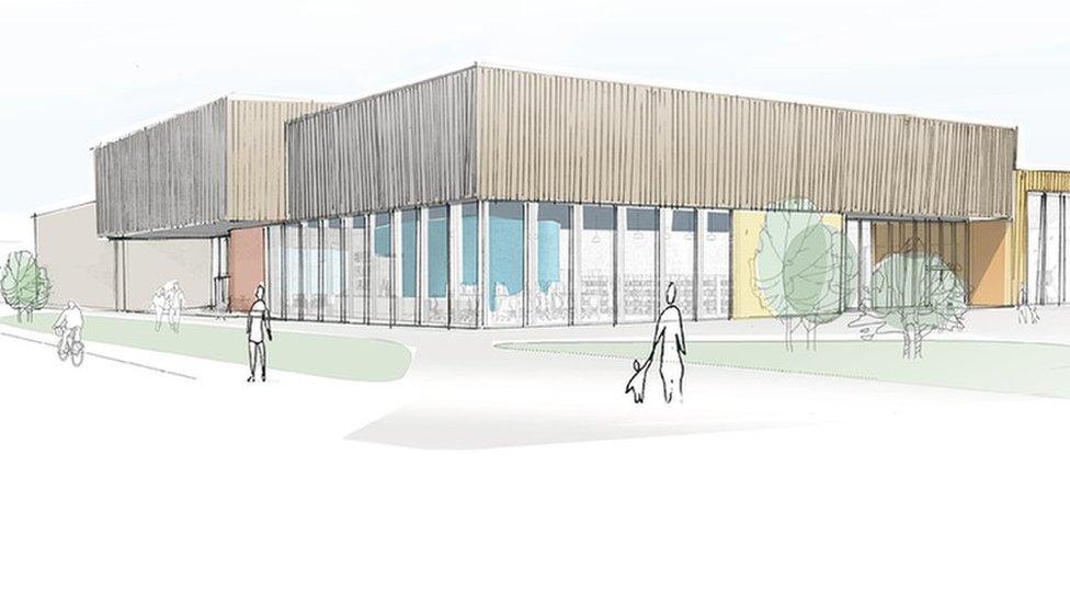 Artist's impression of Woodhouse Close Leisure Centre