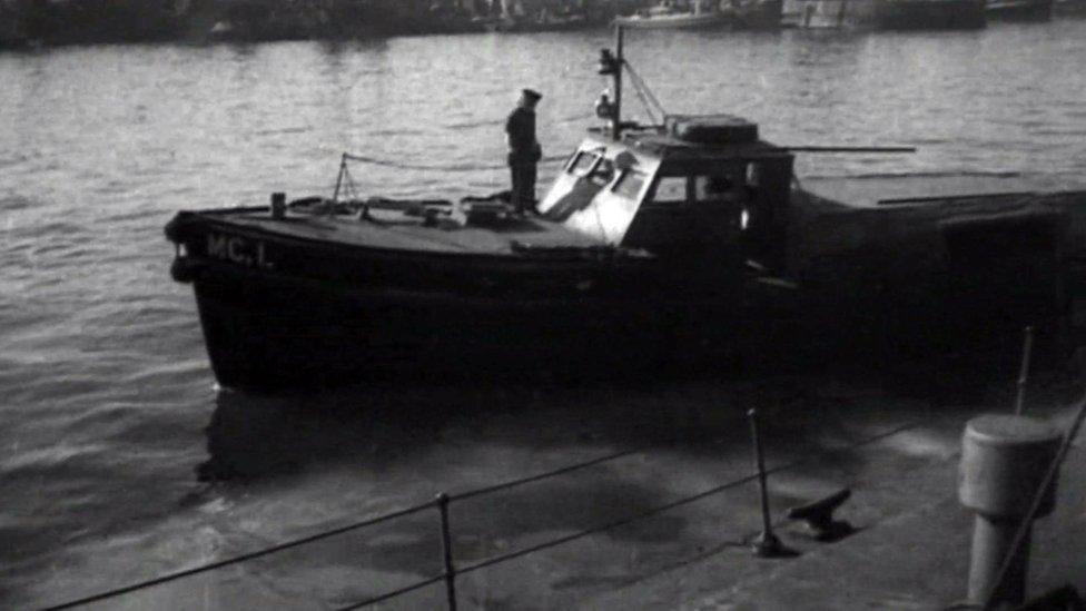 A boat similar to one of the boats that Mollie used during her time in the Women's Royal Naval Service