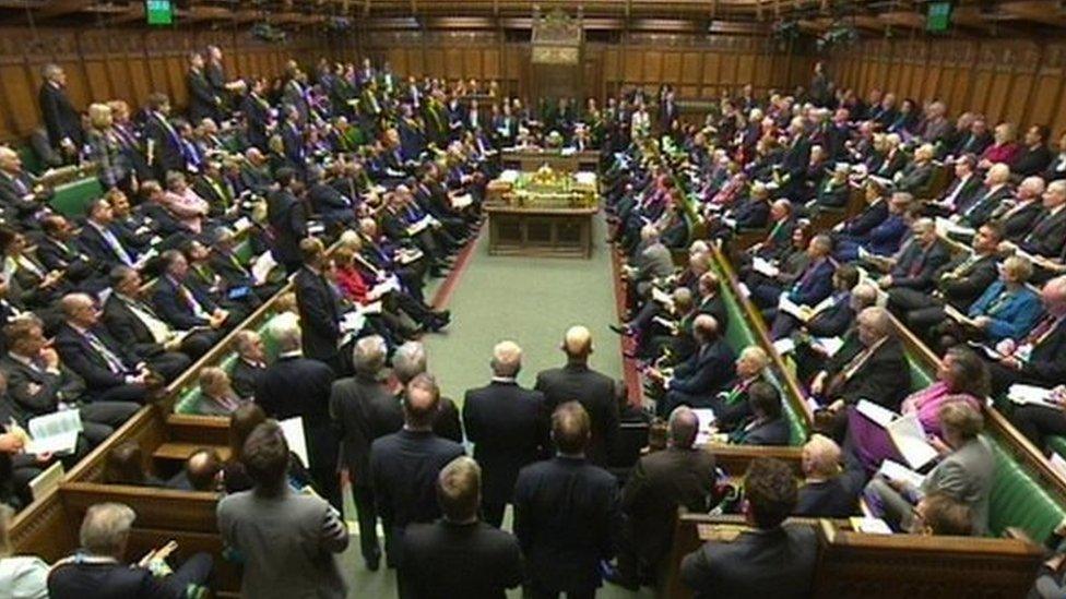 The House of Commons in session