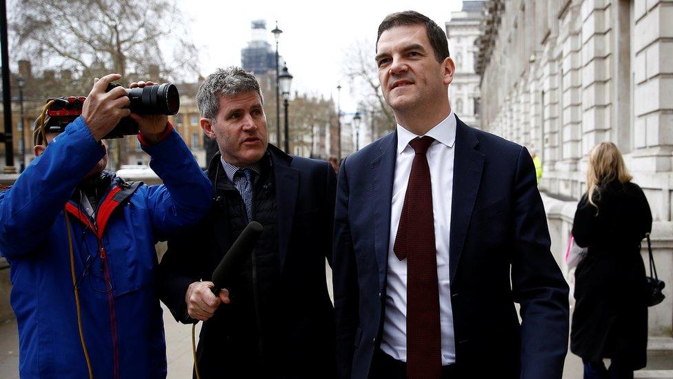 Olly Robbins in Whitehall