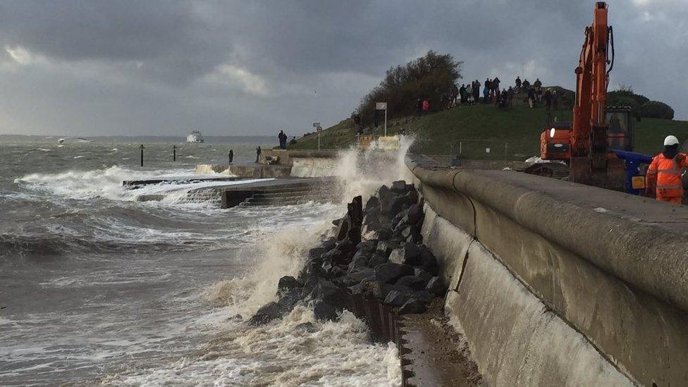 Southsea seal wall hole