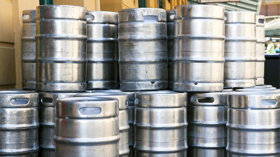 Beer kegs