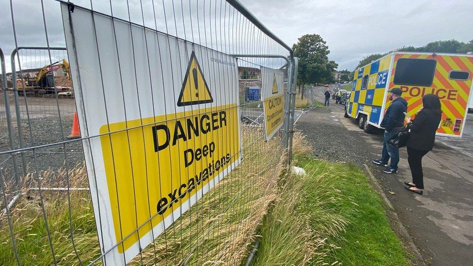 Signs on the site