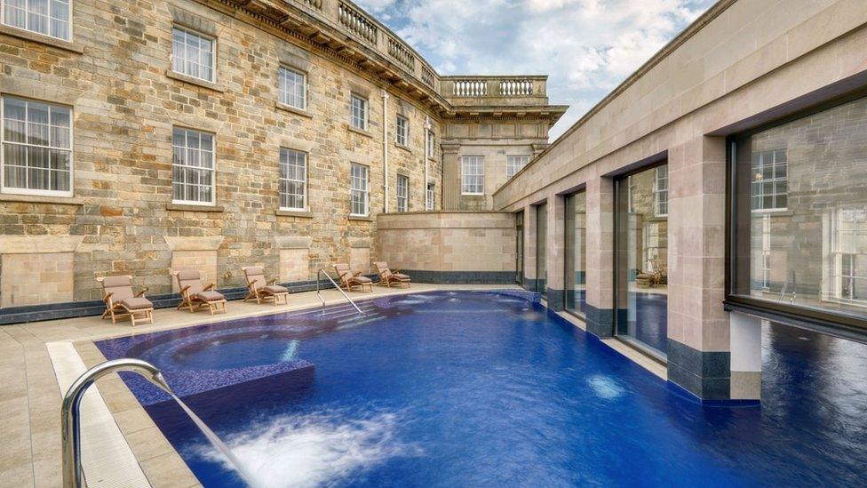 Buxton Crescent hotel pool