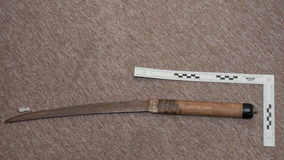 A knife used by Maibvisira in a separate offence