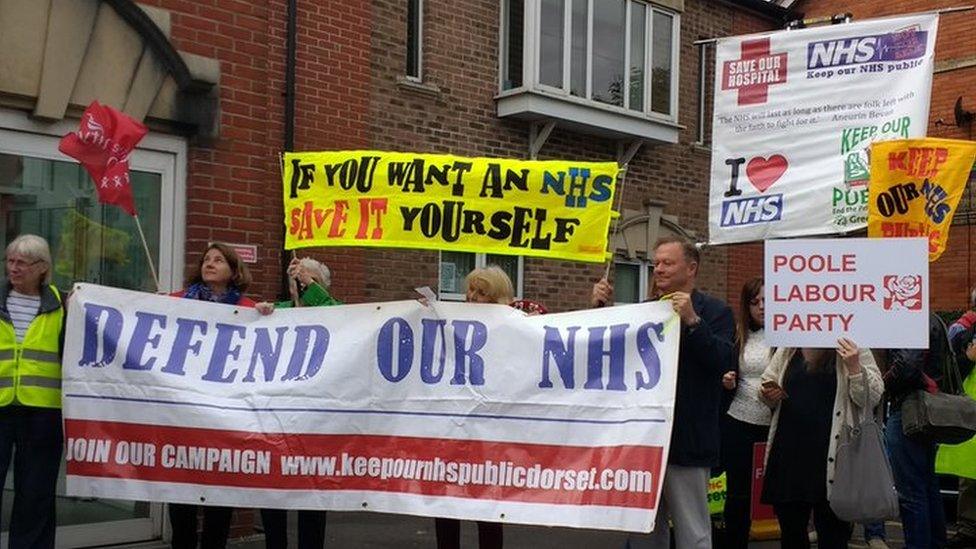 NHS protest