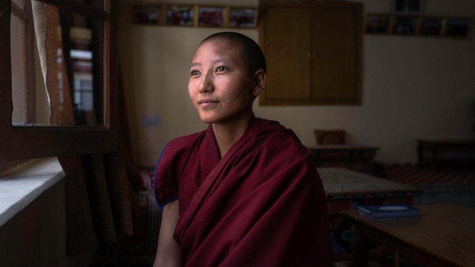 Tsering Kunzom was seven when she decided to become a nun