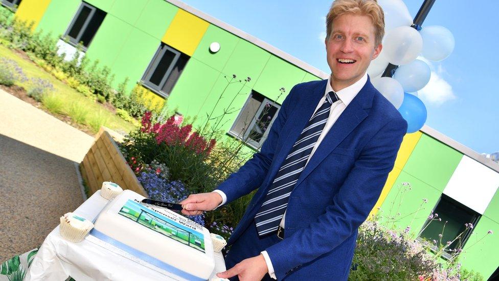 Dr Ben Spencer opening the new ward