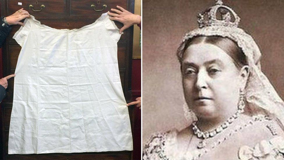 Chemise belonging to Queen Victoria