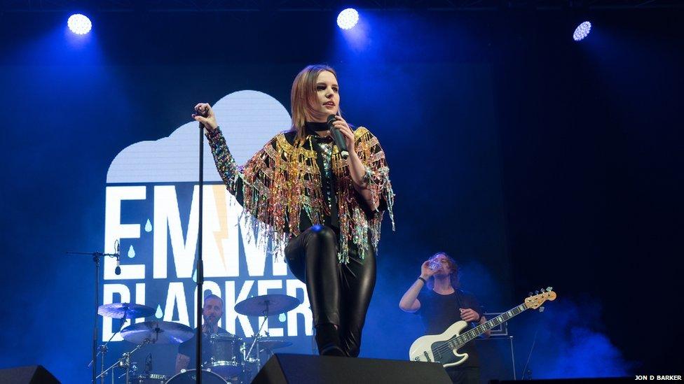 Emma Blackery on stage